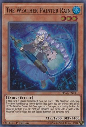 The Weather Painter Rain [SPWA-EN030] Super Rare - Trinity Hobby