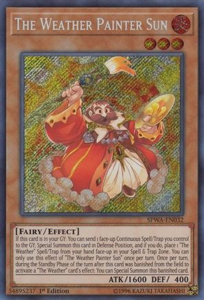 The Weather Painter Sun [SPWA-EN032] Secret Rare - Trinity Hobby
