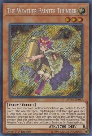 The Weather Painter Thunder [SPWA-EN033] Secret Rare - Trinity Hobby