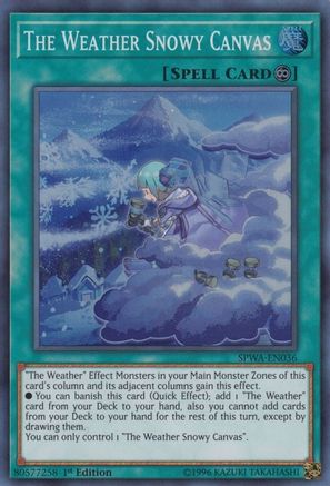 The Weather Snowy Canvas [SPWA-EN036] Super Rare - Trinity Hobby