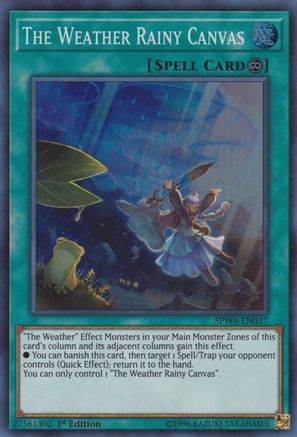 The Weather Rainy Canvas [SPWA-EN037] Super Rare - Trinity Hobby