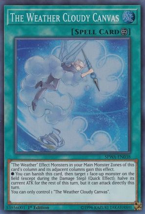 The Weather Cloudy Canvas [SPWA-EN038] Super Rare - Trinity Hobby