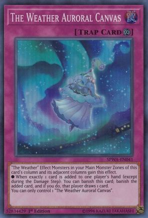 The Weather Auroral Canvas [SPWA-EN041] Super Rare - Trinity Hobby