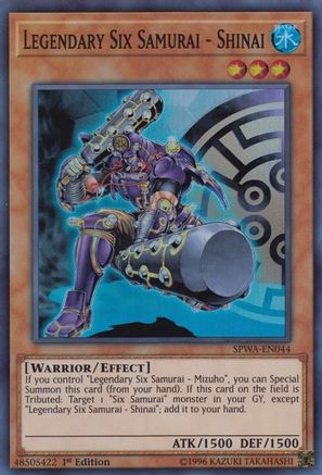 Legendary Six Samurai - Shinai [SPWA-EN044] Super Rare - Trinity Hobby