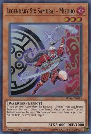 Legendary Six Samurai - Mizuho [SPWA-EN045] Super Rare - Trinity Hobby