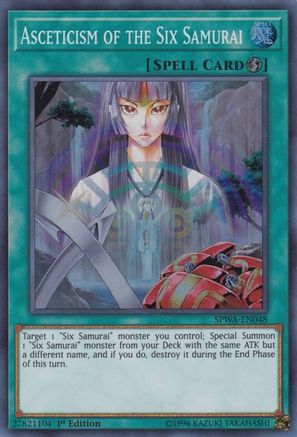Asceticism of the Six Samurai [SPWA-EN048] Super Rare - Trinity Hobby
