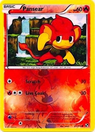Pansear (Energy Holo) - (021/114) Reverse Holofoil [Miscellaneous Cards & Products]