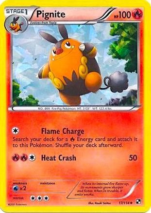 Pignite (Cracked Ice Holo) - (017/114) Holofoil [Miscellaneous Cards & Products]