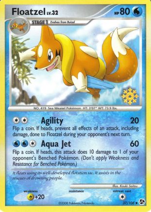 Floatzel (37/106) [Countdown Calendar Promos] - Trinity Hobby