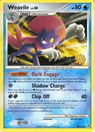 Weavile (40/132) [Countdown Calendar Promos] - Trinity Hobby