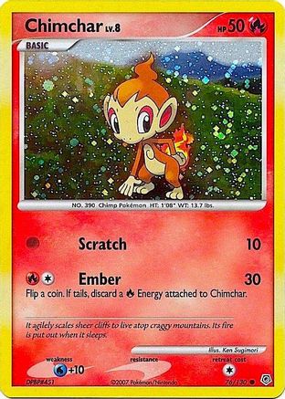 Chimchar (Cosmos Holo) - (076/130) Holofoil [Miscellaneous Cards & Products]