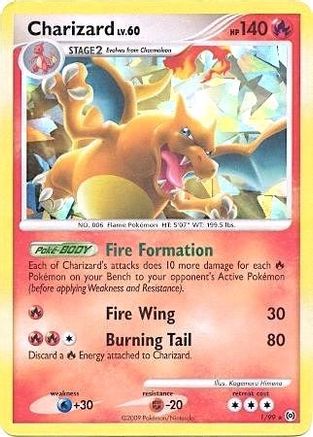 Charizard (Cracked Ice Holo) - (001/99) Holofoil [Miscellaneous Cards & Products]