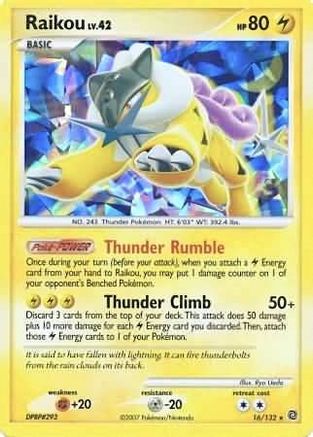 Raikou (Cracked Ice Holo) - (016/132) Holofoil [Miscellaneous Cards & Products]