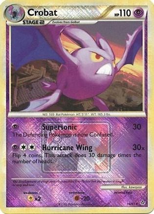 Crobat (14/95) (League Promo) [HeartGold & SoulSilver: Unleashed] - Trinity Hobby