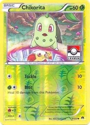Chikorita (1/122) (League Promo) [XY: BREAKpoint] - Trinity Hobby