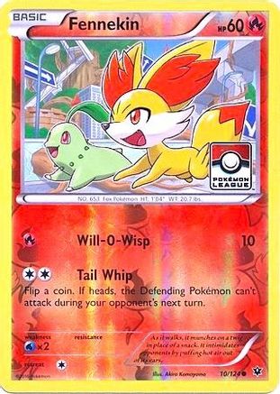 Fennekin (10/124) (League Promo) [XY: Fates Collide] - Trinity Hobby
