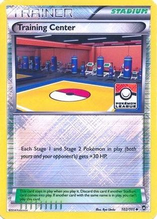 Training Center (102/111) (League Promo) [XY: Furious Fists] - Trinity Hobby