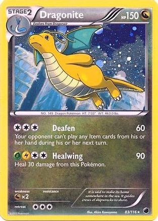 Dragonite (83/116) (Cosmos Holo) (Blister Exclusive) [Black & White: Plasma Freeze] - Trinity Hobby