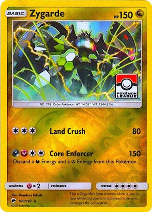 Zygarde (100/147) (League Promo) [Sun & Moon: Burning Shadows] - Trinity Hobby