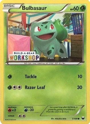 Bulbasaur (1/108) (Build A Bear Workshop Exclusive) [Black & White: Dark Explorers] - Trinity Hobby