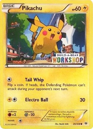 Pikachu (Build-A-Bear Workshop Exclusive) - (020/108) [Miscellaneous Cards & Products]