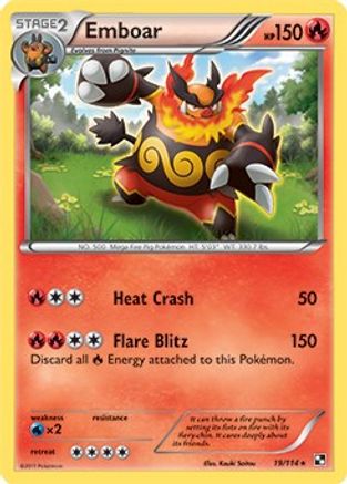 Emboar (19/114) (Theme Deck Exclusive) [Black & White: Base Set] - Trinity Hobby