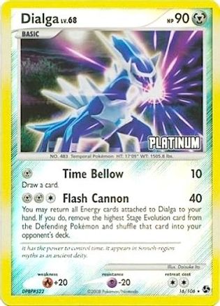Dialga (16/106) [Burger King Promos: 2009 Collection] - Trinity Hobby