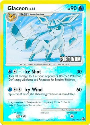 Glaceon (20/100) [Burger King Promos: 2009 Collection] - Trinity Hobby