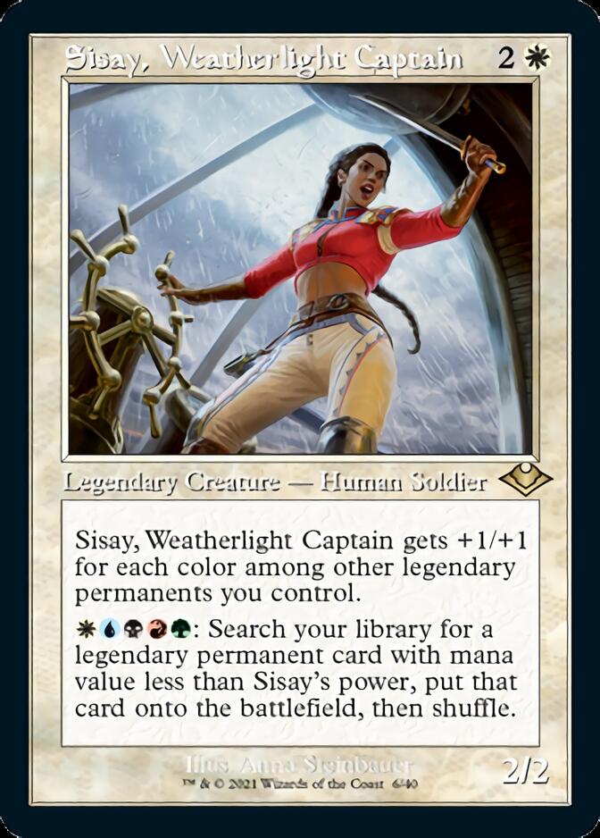 Sisay, Weatherlight Captain (Retro Foil Etched) [Modern Horizons] - Trinity Hobby