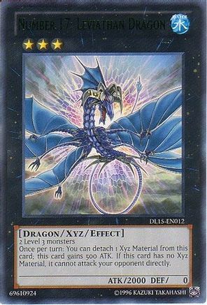 Number 17: Leviathan Dragon (Green) [DL15-EN012] - Duelist League Promo Unlimited - Rare - Trinity Hobby