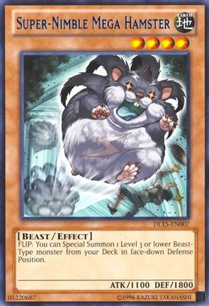 Super-Nimble Mega Hamster (Blue) [DL15-EN007] - Duelist League Promo Unlimited - Rare - Trinity Hobby