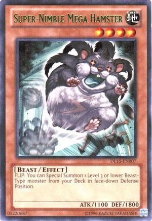 Super-Nimble Mega Hamster (Green) [DL15-EN007] - Duelist League Promo Unlimited - Rare - Trinity Hobby