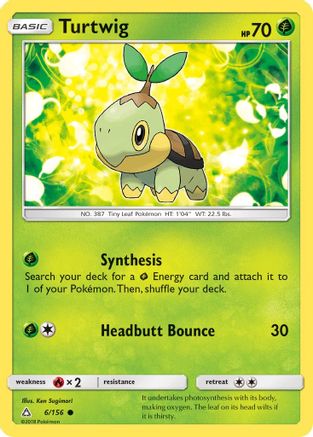 Turtwig (6/156) [Sun & Moon: Ultra Prism] - Trinity Hobby
