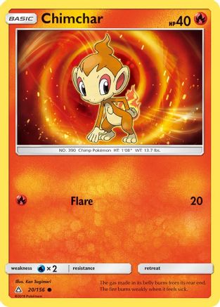 Chimchar (20/156) [Sun & Moon: Ultra Prism] - Trinity Hobby