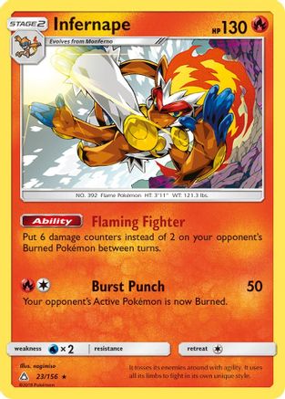 Infernape (23/156) [Sun & Moon: Ultra Prism] - Trinity Hobby