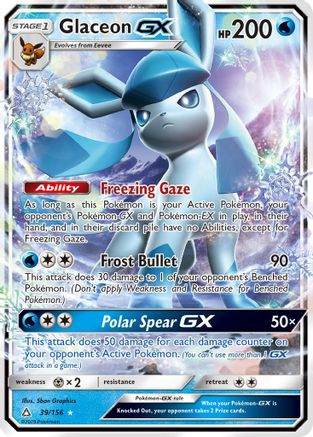 Glaceon GX (39/156) [Sun & Moon: Ultra Prism] - Trinity Hobby