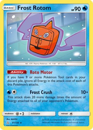 Frost Rotom (41/156) [Sun & Moon: Ultra Prism] - Trinity Hobby