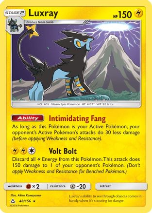 Luxray (48/156) [Sun & Moon: Ultra Prism] - Trinity Hobby