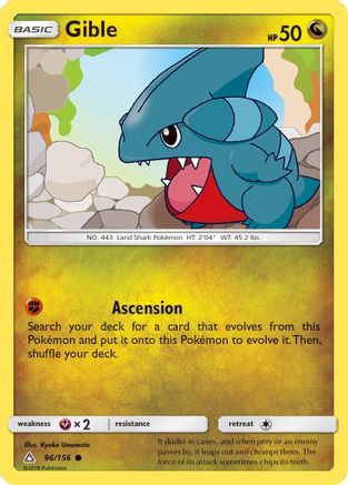Gible (96/156) [Sun & Moon: Ultra Prism] - Trinity Hobby