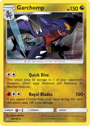 Garchomp (99/156) [Sun & Moon: Ultra Prism] - Trinity Hobby