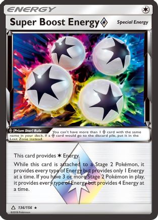 Super Boost Energy (136/156) (Prism Star) [Sun & Moon: Ultra Prism] - Trinity Hobby