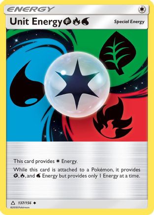 Unit Energy (137/156) (Grass, Fire, Water) [Sun & Moon: Ultra Prism] - Trinity Hobby