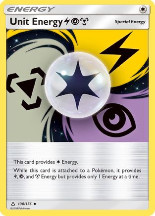 Unit Energy (138/156) (Lightning, Psychic, Metal) [Sun & Moon: Ultra Prism] - Trinity Hobby