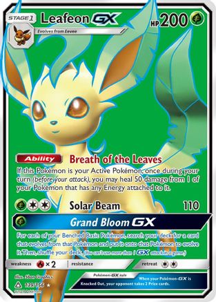 Leafeon GX (139/156) [Sun & Moon: Ultra Prism] - Trinity Hobby