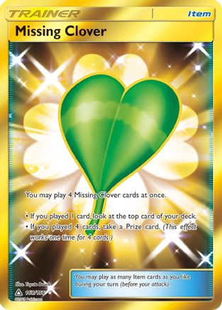 Missing Clover (168/156) [Sun & Moon: Ultra Prism] - Trinity Hobby
