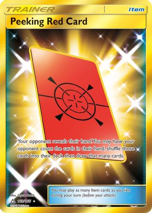 Peeking Red Card (169/156) [Sun & Moon: Ultra Prism] - Trinity Hobby