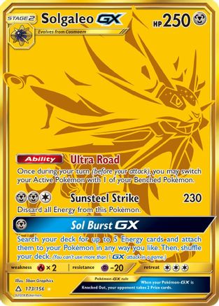 Solgaleo GX (173/156) [Sun & Moon: Ultra Prism] - Trinity Hobby