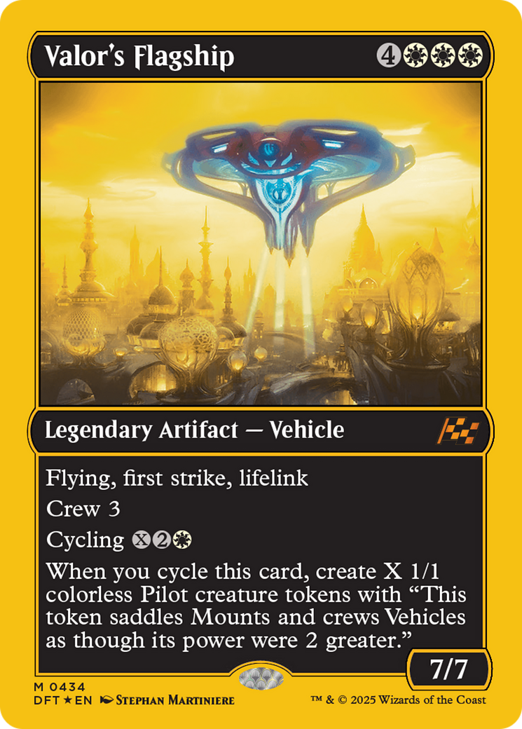 Valor's Flagship (First-Place Foil) [Aetherdrift] - Trinity Hobby