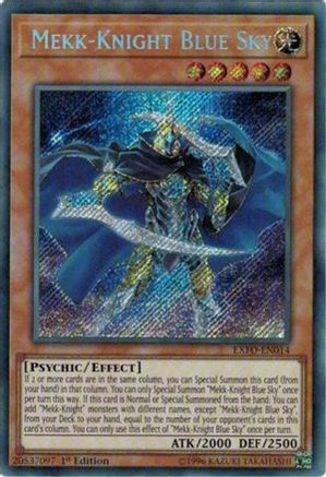 Mekk-Knight Blue Sky [EXFO-EN014] Secret Rare - Trinity Hobby
