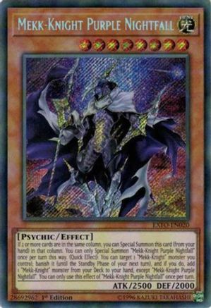 Mekk-Knight Purple Nightfall [EXFO-EN020] Secret Rare - Trinity Hobby